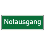 Rettungszeichen Notausgang