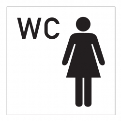 WC Schild Damen