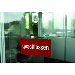 Türschild doppelseitig "geöffnet / geschlossen"