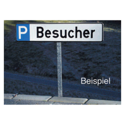 Pfosten für Parkplatzreservierungsschilder 51 cm inkl. Bodenplatte