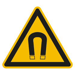 Warnung vor magnetischem Feld - Warnschild BGV A8 W13