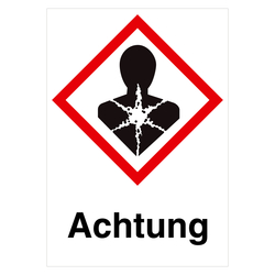 GHS-Symbol Gesundheitsschädlich - Achtung