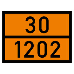 Warntafel 30 1202, orange, 400 x 300 mm in verschiedenen Materialien