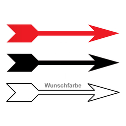 Richtungspfeil rechts links 50 x 8 mm in verschiedenen Farben