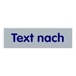 Türhinweisschild "Text nach Wunsch" Kunststoff selbstklebend in verschiedenen Größen