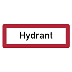 Feuerwehrzeichen Hydrant DIN 4066