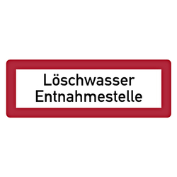 Feuerwehrzeichen Löschwasser Entnahmestelle DIN 4066