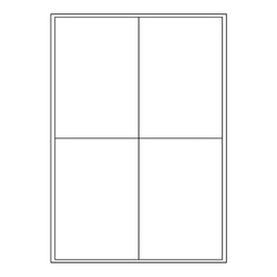 400 allrond Etiketten weiß 105 x 148,5 mm Aufkleber