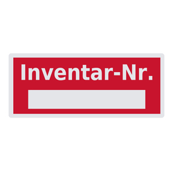 Inventar-Etiketten "Inventar-Nr." Aufkleber 60 x 25 mm