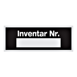 Inventar-Etiketten "Inventar-Nr." 80 x 30 mm