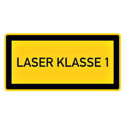 Hinweisschild "Laser Klasse 1" Aufkleber