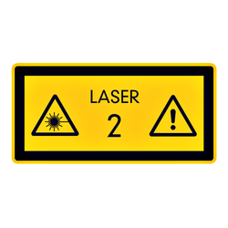 Hinweisschild Kombischild "Laser 2"