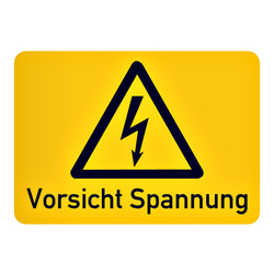 Hinweisschild Kombischild "Vorsicht Spannung"