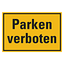 Hinweisschild "Parken verboten" Kunststoff 300 x 200 mm