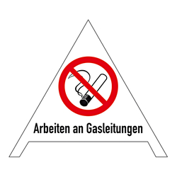 Faltsignal "Arbeiten an Gasleitungen" fluoreszierend