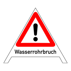 Faltsignal "Wasserrohrbruch" fluoreszierend