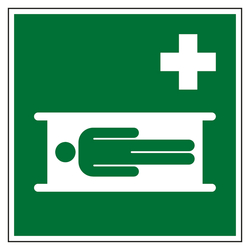 Rettungszeichen Krankentrage DIN EN ISO 7010 E013