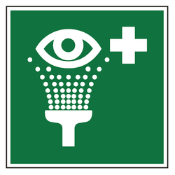 Rettungszeichen Augenspüleinrichtung DIN EN ISO 7010 E011