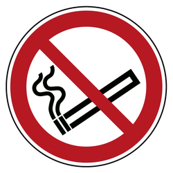 Verbotszeichen Rauchen verboten DIN EN ISO 7010 P002