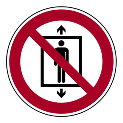 Verbotszeichen "Personenbeförderung verboten" DIN EN ISO 7010-P027