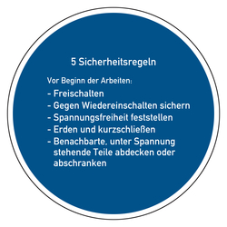 5 Sicherheitsregeln vor Beginn der Arbeiten nach DIN 4844