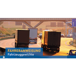 10er Pack Fahreranweisungen Fahrzeuggewichte