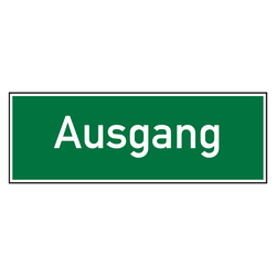 Rettungszeichen Ausgang