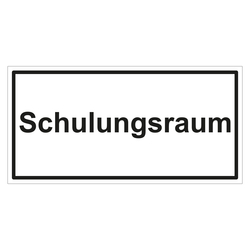 Türhinweisschild "Schulungsraum" 3er Pack Folie selbstklebend