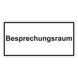 Türhinweisschild "Besprechungsraum" 3er Pack Folie selbstklebend