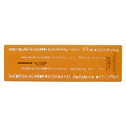 Rumold Schriftschablone - Schrifthöhe 0,35 mm und 0,5 mm