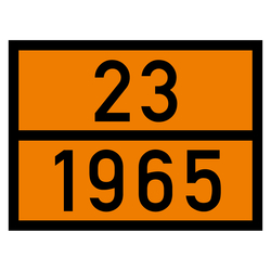 Warntafel 23 1965, orange, 400 x 300 mm in verschiedenen Materialien