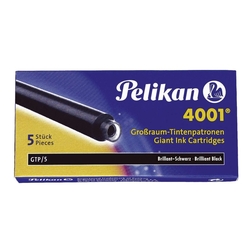 Pelikan Tintenpatrone 4001® GTP/5 - brillant-rot, 5 Patronen