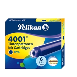 Pelikan Tintenpatrone 4001® TP/6 - königsblau, Schachtel mit 6 Patronen