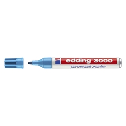 Edding 3000 Permanentmarker - nachfüllbar, 1,5 - 3 mm, hellblau