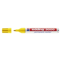 Edding 3000 Permanentmarker - nachfüllbar, 1,5 - 3 mm, gelb