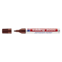 Edding 3000 Permanentmarker - nachfüllbar, 1,5 - 3 mm, braun