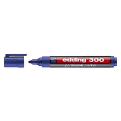 Edding 300 Permanentmarker - nachfüllbar, 1,5 - 3 mm, blau