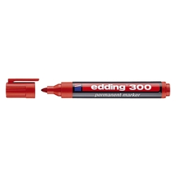 Edding 300 Permanentmarker - nachfüllbar, 1,5 - 3 mm, rot