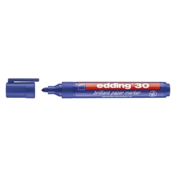 Edding 30 Brilliant paper marker - nachfüllbar, 1,5 - 3 mm, blau