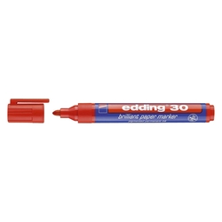 Edding 30 Brilliant paper marker - nachfüllbar, 1,5 - 3 mm, rot