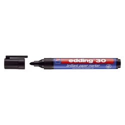 Edding 30 Brilliant paper marker - nachfüllbar, 1,5 - 3 mm, schwarz