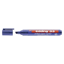 Edding 33 Brilliant paper marker - nachfüllbar, 1 - 5 mm, blau