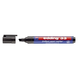 Edding 33 Brilliant paper marker - nachfüllbar, 1 - 5 mm, schwarz