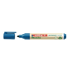 Edding 21 Permanentmarker EcoLine - nachfüllbar, 1,5 - 3 mm, blau