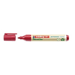 Edding 21 Permanentmarker EcoLine - nachfüllbar, 1,5 - 3 mm, rot