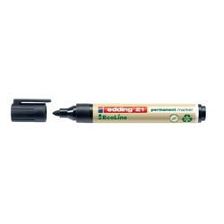 Edding 21 Permanentmarker EcoLine - nachfüllbar, 1,5 - 3 mm, schwarz