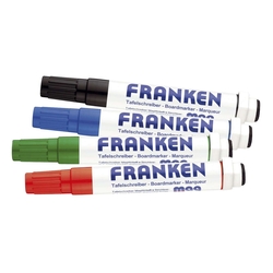 FRANKEN KombiMarker MagWrite - 1 - 3 mm, Rundspitze, 4 Farben sortiert