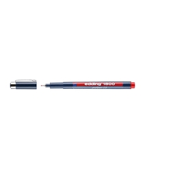 Edding 1800 Faserzeichner profipen - 0,5 mm, rot