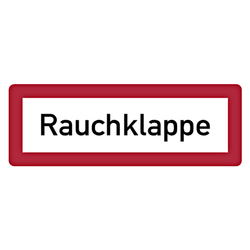 Feuerwehrzeichen Rauchklappe DIN 4066