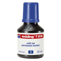 Edding T 25 Nachfülltusche für Permanentmarker, 30 ml, blau